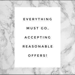 Everything must go! Open to all offers!